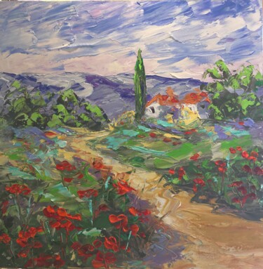 Картина под названием "Provence 2" - Frederic Payet, Подлинное произведение искусства, Акрил