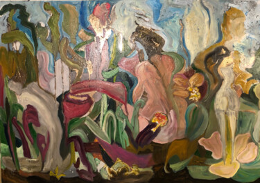 제목이 "« Là, tout n’est qu…"인 미술작품 Frédéric Pierre Lemonnier Lemonnier로, 원작, 기름 나무 들것 프레임에 장착됨