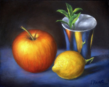 "Pomme, Citron, Gobe…" başlıklı Tablo Frederic Reverte tarafından, Orijinal sanat, Petrol