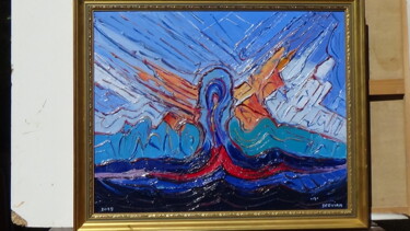 Painting titled "ASSOMPTION" by Frederic Servian, Original Artwork, Oil
