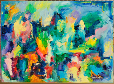 Peinture intitulée "etude de couleurs d…" par Frederic Servian, Œuvre d'art originale, Huile