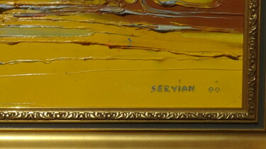 Peinture intitulée "la signature  de ré…" par Frederic Servian, Œuvre d'art originale, Huile