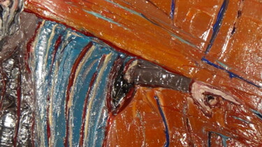 Peinture intitulée "le bras de moise" par Frederic Servian, Œuvre d'art originale, Huile