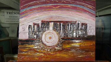 Peinture intitulée "solstice d'été 2022" par Frederic Servian, Œuvre d'art originale, Huile