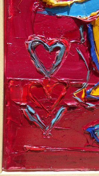 Peinture intitulée "le coeur l'âme et l…" par Frederic Servian, Œuvre d'art originale, Huile
