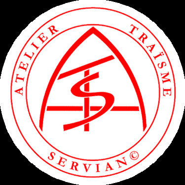 Malerei mit dem Titel "LOGO - SERVIAN -" von Frederic Servian, Original-Kunstwerk, Öl