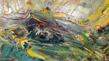 Peinture intitulée "la mer dechainee ,…" par Frederic Servian, Œuvre d'art originale, Huile