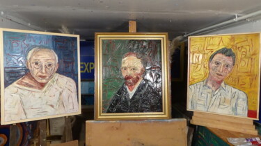 Painting titled "vincent van gogh ,…" by Frederic Servian, Original Artwork, Oil