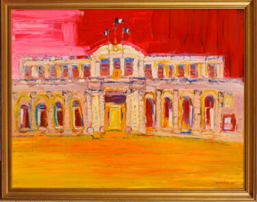 Peinture intitulée "palais rohan , Hôte…" par Frederic Servian, Œuvre d'art originale, Huile