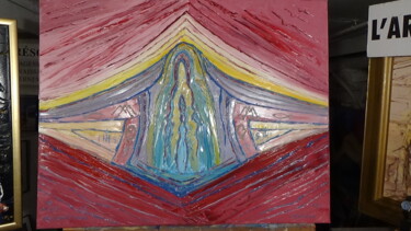 Painting titled "l assomption de la…" by Frederic Servian, Original Artwork, Oil