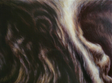 Painting titled "Au coeur de la mati…" by Frederic Wojtyczka, Original Artwork, Oil
