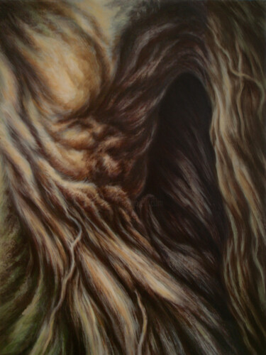 Peinture intitulée "Un torse dans l'éco…" par Frederic Wojtyczka, Œuvre d'art originale, Huile