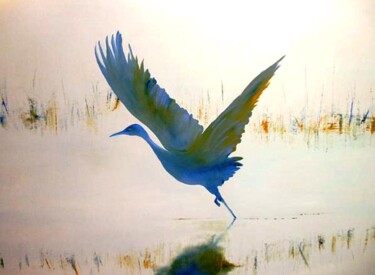 Painting titled "Taking Flight" by Frederick Lyle Morris, Original Artwork, Oil