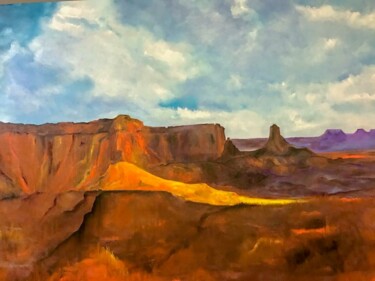 Painting titled "Grand View" by Frederick Lyle Morris, Original Artwork, Oil