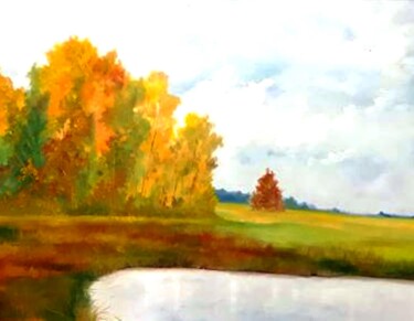 Painting titled "Sligo - Morris Lake" by Frederick Lyle Morris, Original Artwork, Oil