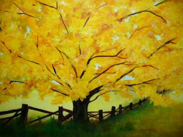 Painting titled "Fall" by Frederick Lyle Morris, Original Artwork