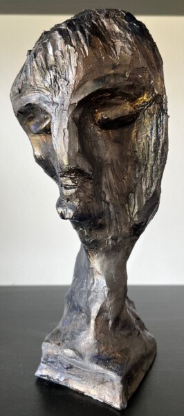 Sculpture intitulée "OhmyGod2 (sculpture)" par Frédérick Meunier, Œuvre d'art originale, Argile
