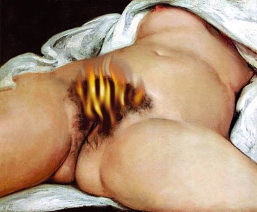 Digital Arts titled "Buisson ardent" by Frédéric Pierret, Original Artwork, Digital Painting
