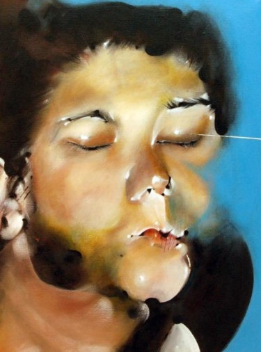 Peinture intitulée "MA FEMME" par Frederik Bellanger, Œuvre d'art originale, Acrylique