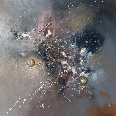 Pintura intitulada "Éruption" por Frédérique Chabin-Rivière, Obras de arte originais, Acrílico