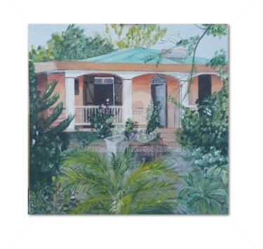 Painting titled "Série Guadeloupe :…" by Frederique Colombelle, Original Artwork, Acrylic