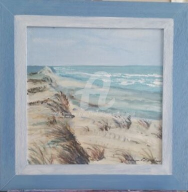 Peinture intitulée "dunes-sous-le-vent-…" par Frederique Colombelle, Œuvre d'art originale, Acrylique