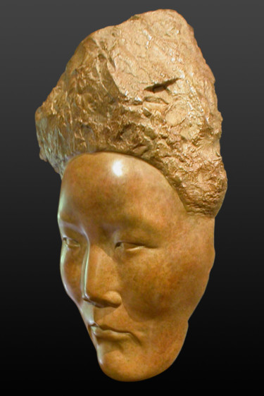 Sculpture titled "Mongol2" by Frederique De Meester, Original Artwork, Bronze