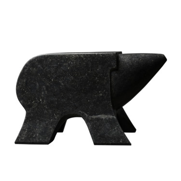 Скульптура под названием "Cochon-Pig" - Frederique De Meester, Подлинное произведение искусства, Камень
