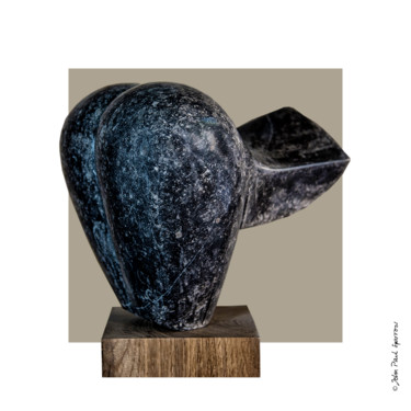 Sculpture titled "Yin-Yang" by Frederique De Meester, Original Artwork, Stone