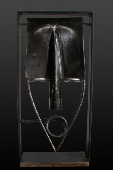 Sculpture titled "Simpson" by Frederique De Meester, Original Artwork, Metals