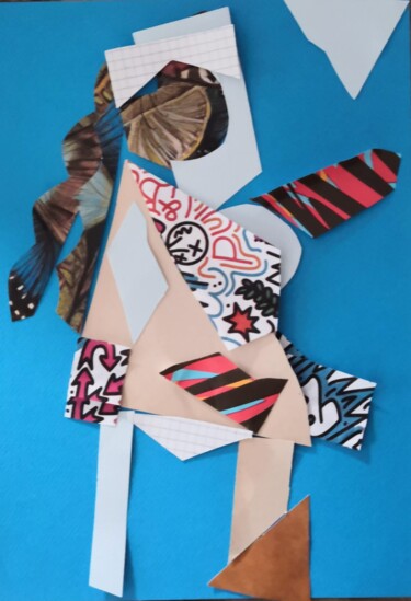 Collages titled "Petite" by Frédérique Girin, Original Artwork, Collages Mounted on Plexiglass
