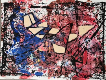 Malerei mit dem Titel "Constellation du ha…" von Frédérique Girin, Original-Kunstwerk, Acryl Auf Plexiglas montiert