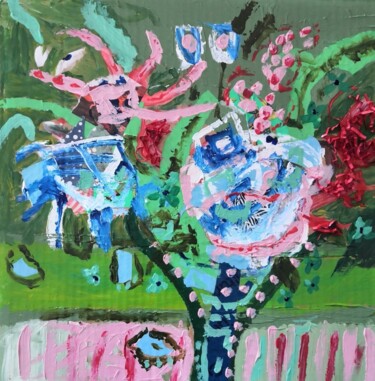 Pintura titulada "Un air de printemps" por Frédérique Girin, Obra de arte original, Acrílico Montado en Bastidor de camilla…