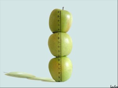 Photographie intitulée "Haut comme 3 pommes" par Frederique Laclos, Œuvre d'art originale, Photographie manipulée
