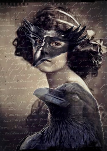 Arts numériques intitulée "Masque 8" par Frédérique Longrée, Œuvre d'art originale, Photo montage