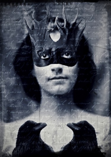 Digitale Kunst mit dem Titel "masque 5" von Frédérique Longrée, Original-Kunstwerk