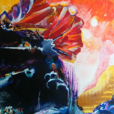 Peinture intitulée "Explosion" par Frédérique Louvet, Œuvre d'art originale, Acrylique