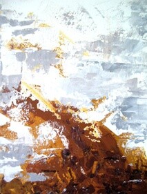 Peinture intitulée "Chocolat Caramel 3" par Frédérique Louvet, Œuvre d'art originale