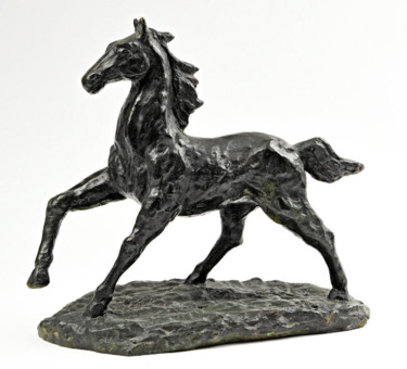 Sculpture titled "Cheval" by Frédérique Maillart, Original Artwork, Bronze