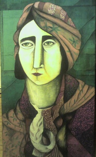 Peinture intitulée "madame" par Frédérique Manley, Œuvre d'art originale, Gouache