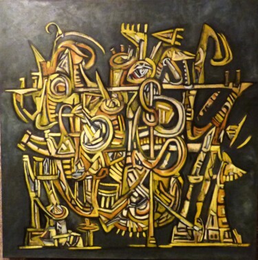 Painting titled ""ARN 2020"" by Frédérique Manley, Original Artwork, Oil