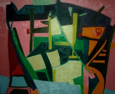 Painting titled "Paris perdu" by Frédérique Manley, Original Artwork