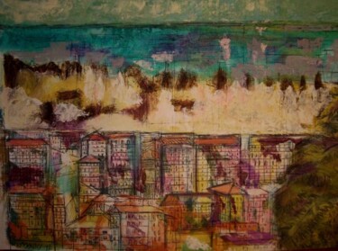 Painting titled ""vue de l'arrière p…" by Frédérique Manley, Original Artwork