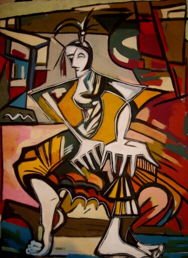 Painting titled ""Carmen"" by Frédérique Manley, Original Artwork, Oil