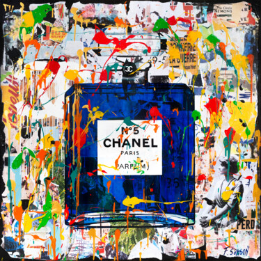 Painting titled "Chanel" by Frédérique Sanson, Original Artwork, Acrylic Mounted on Plexiglass