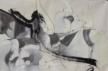 Pittura intitolato "A l'ombre de Corrin…" da Frédérique Bodinier, Opera d'arte originale, pigmenti