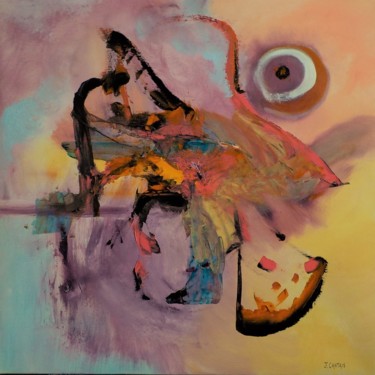 Painting titled "FISH EYE" by Frederique Cantais, Original Artwork