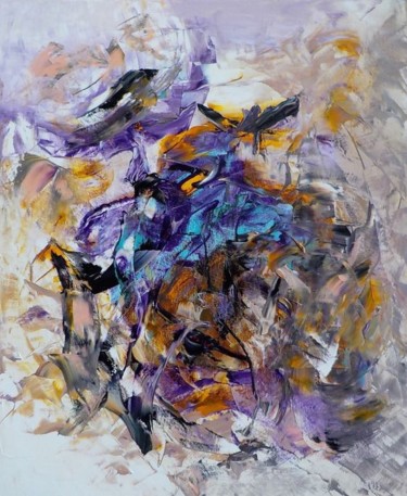 Painting titled "RODEO" by Frederique Cantais, Original Artwork