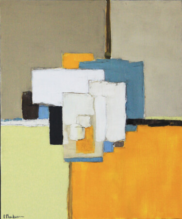 Peinture intitulée "Abstraction 18" par Frédérique Marteau, Œuvre d'art originale, Huile Monté sur Châssis en bois