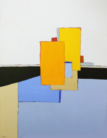 Картина под названием "Abstraction 22" - Frédérique Marteau, Подлинное произведение искусства, Масло Установлен на Деревянна…